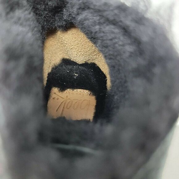 AMPUTEE RIGHT BOOT ONLY BEEK PENGUIN SUEDE SHEARLING LINED BOOTIE BLACK SIZE 6 - Picture 4 of 6